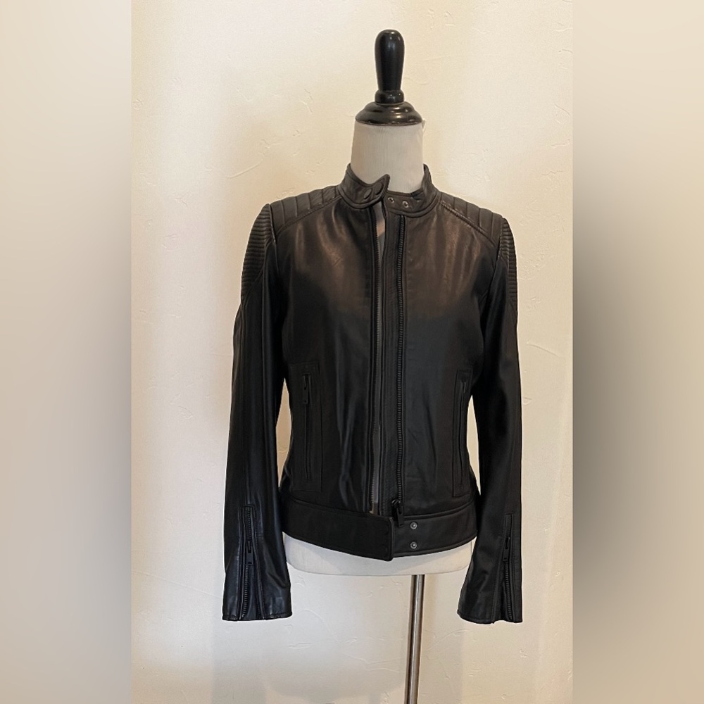 ❌SOLD❌ 7 for all mankind Moto leather jacket black